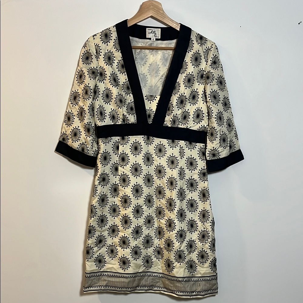 Milly of NY Chic Black and Cream Dress